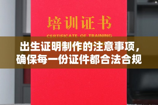 衢州出生证明制作的注意事项，确保每一份证件都合法合规