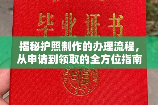 衢州揭秘护照制作的办理流程，从申请到领取的全方位指南