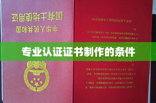 衢州专业认证证书制作的条件