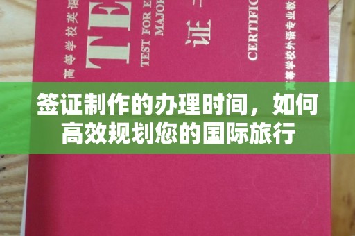 衢州签证制作的办理时间，如何高效规划您的国际旅行